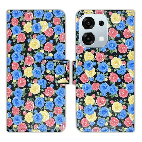 Rose_Blue_Flip_Cover_for_Oppo_F31_5G|_Leather_Finish|Shock_Proof|Magnetic_Clouser_Compatible_with_Oppo_F31_5G_(Blue)