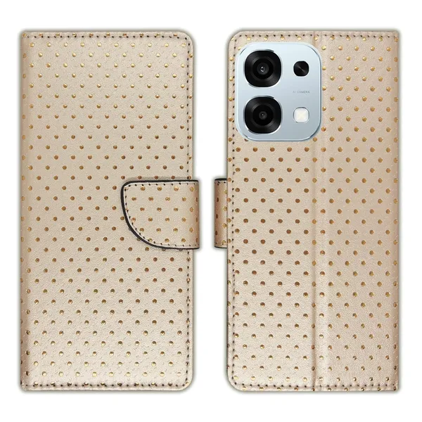 Skin_Dot_Flip_Cover_for_Oppo_F31_5G|_Leather_Finish|Shock_Proof|Magnetic_Clouser_Compatible_with_Oppo_F31_5G_(Brown)