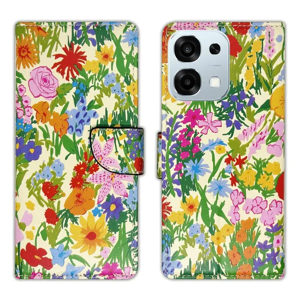 Yellow_Ghibli_Flip_Cover_for_Oppo_F31_5G|_Leather_Finish|Shock_Proof|Magnetic_Clouser_Compatible_with_Oppo_F31_5G_(Yellow)