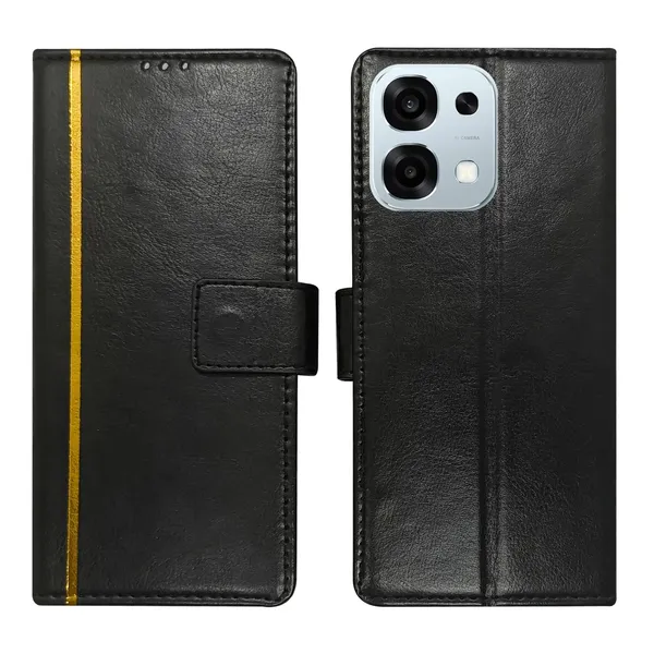 Black_GP_Flip_Cover_for_Oppo_F31_5G|_Leather_Finish|Shock_Proof|Magnetic_Clouser_Compatible_with_Oppo_F31_5G_(Black)