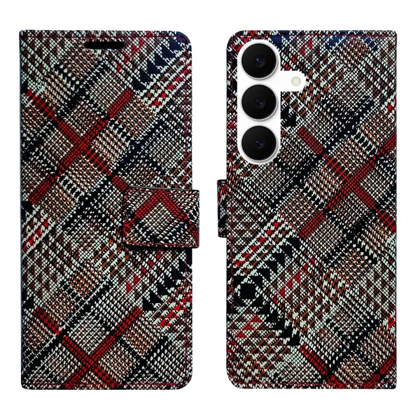 Check_Flip_Cover_for_Samsung_S25_FE_5G|_Leather_Finish|Shock_Proof|Magnetic_Clouser_Compatible_with_Samsung_S25_FE_5G_(Multicolor)