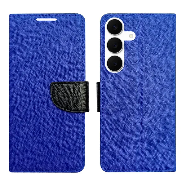 Blue_MRC_Flip_Cover_for_Samsung_S25_FE_5G|_Leather_Finish|Shock_Proof|Magnetic_Clouser_Compatible_with_Samsung_S25_FE_5G_(Blue)