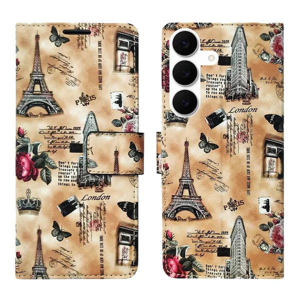 Brown_Tower_Flip_Cover_for_Samsung_S25_FE_5G|_Leather_Finish|Shock_Proof|Magnetic_Clouser_Compatible_with_Samsung_S25_FE_5G_(Brown)