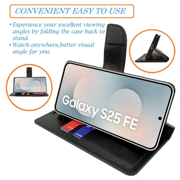 Cobra_Flip_Cover_for_Samsung_S25_FE_5G|_Leather_Finish|Shock_Proof|Magnetic_Clouser_Compatible_with_Samsung_S25_FE_5G_(Multicolor)