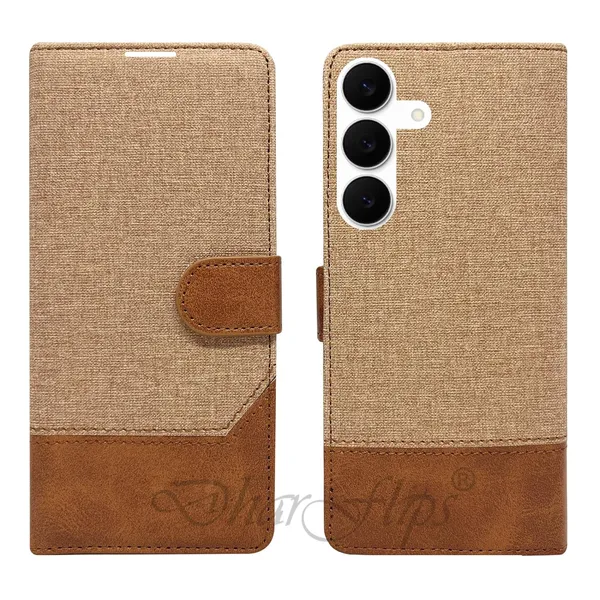 Khadi_Yellow_Flip_Cover_for_Samsung_S25_FE_5G|_Leather_Finish|Shock_Proof|Magnetic_Clouser_Compatible_with_Samsung_S25_FE_5G_(Yellow)