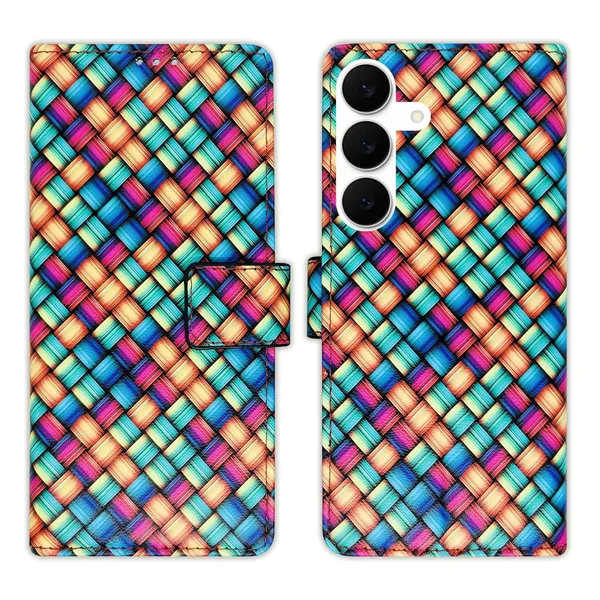 Mat_Mix_Flip_Cover_for_Samsung_S25_FE_5G|_Leather_Finish|Shock_Proof|Magnetic_Clouser_Compatible_with_Samsung_S25_FE_5G_(Multicolor)