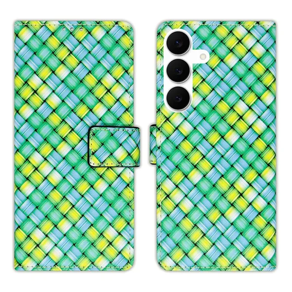 Mat_Green_Flip_Cover_for_Samsung_S25_FE_5G|_Leather_Finish|Shock_Proof|Magnetic_Clouser_Compatible_with_Samsung_S25_FE_5G_(Green)