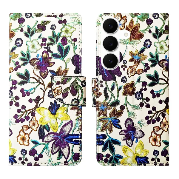 Purple_Pattern_Flip_Cover_for_Samsung_S25_FE_5G|_Leather_Finish|Shock_Proof|Magnetic_Clouser_Compatible_with_Samsung_S25_FE_5G_(Purple)