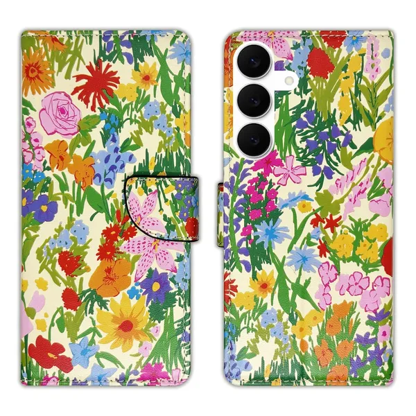 Yellow_Ghibli_Flip_Cover_for_Samsung_S25_FE_5G|_Leather_Finish|Shock_Proof|Magnetic_Clouser_Compatible_with_Samsung_S25_FE_5G_(Yellow)