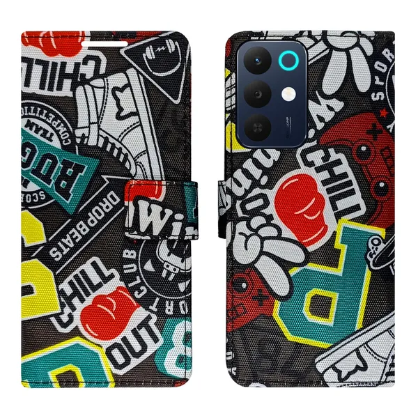 Chill_Black_Flip_Cover_for_Realme_15X_5G|_Leather_Finish|Shock_Proof|Magnetic_Clouser_Compatible_with_Realme_15X_5G_(Black)