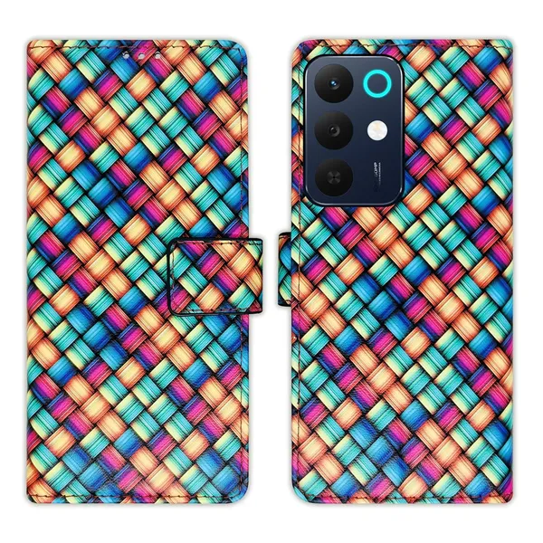 Mat_Mix_Flip_Cover_for_Realme_15X_5G|_Leather_Finish|Shock_Proof|Magnetic_Clouser_Compatible_with_Realme_15X_5G_(Multicolor)