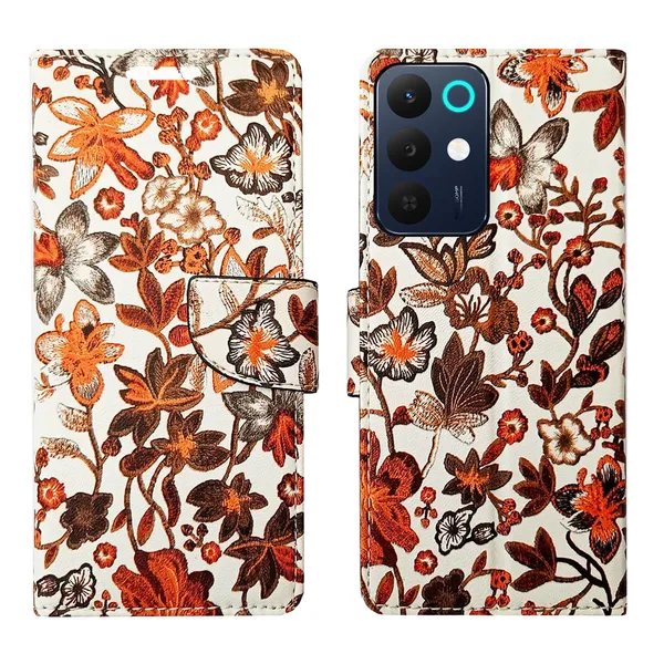 Orange_Pattern_Flip_Cover_for_Realme_15X_5G|_Leather_Finish|Shock_Proof|Magnetic_Clouser_Compatible_with_Realme_15X_5G_(Orange)
