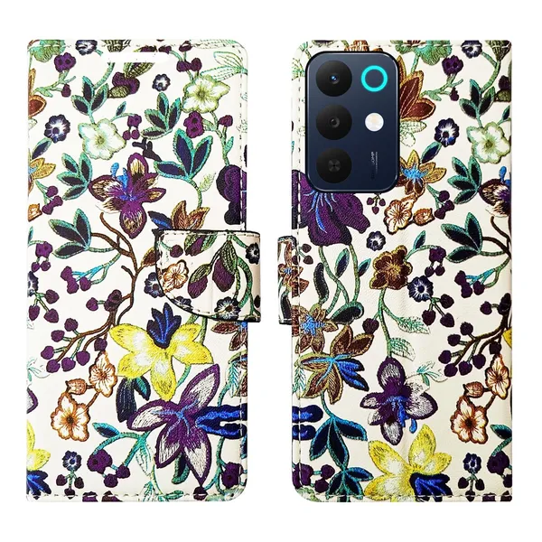 Purple_Pattern_Flip_Cover_for_Realme_15X_5G|_Leather_Finish|Shock_Proof|Magnetic_Clouser_Compatible_with_Realme_15X_5G_(Purple)