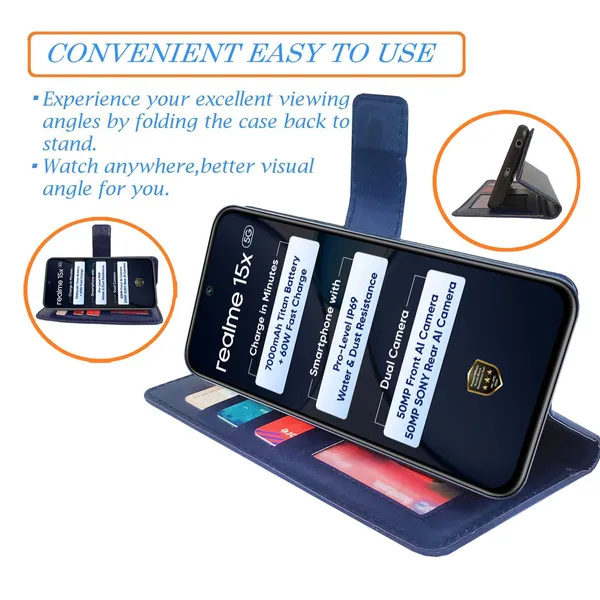 Blue_GP_Flip_Cover_for_Realme_15X_5G|_Leather_Finish|Shock_Proof|Magnetic_Clouser_Compatible_with_Realme_15X_5G_(Blue)