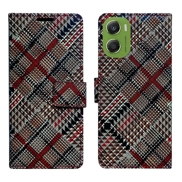 Check_Flip_Cover_for_Moto_G06_Power|_Leather_Finish|Shock_Proof|Magnetic_Clouser_Compatible_with_Moto_G06_Power_(Multicolor)