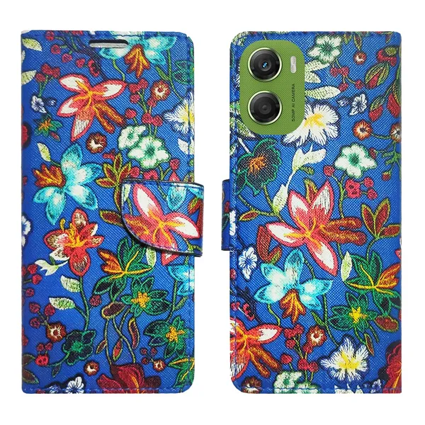 Blue_Pattern_Flip_Cover_for_Moto_G06_Power|_Leather_Finish|Shock_Proof|Magnetic_Clouser_Compatible_with_Moto_G06_Power_(Blue)