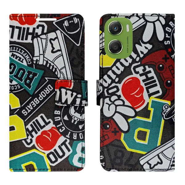 Chill_Black_Flip_Cover_for_Moto_G06_Power|_Leather_Finish|Shock_Proof|Magnetic_Clouser_Compatible_with_Moto_G06_Power_(Black)