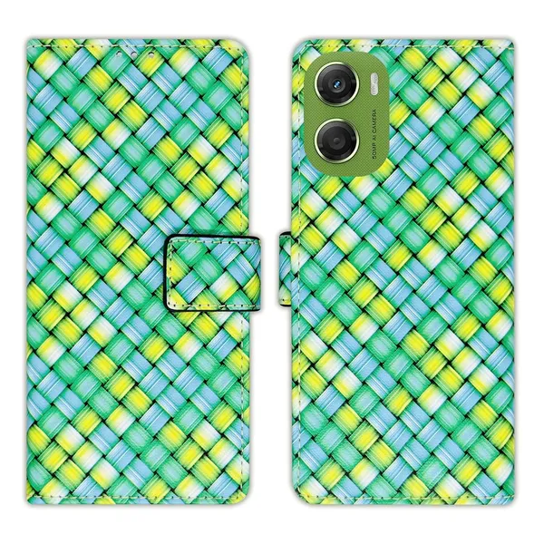 Mat_Green_Flip_Cover_for_Moto_G06_Power|_Leather_Finish|Shock_Proof|Magnetic_Clouser_Compatible_with_Moto_G06_Power_(Green)