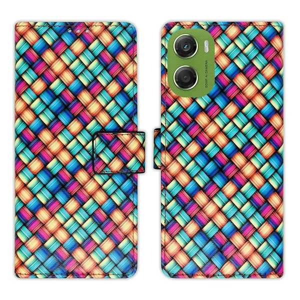 Mat_Mix_Flip_Cover_for_Moto_G06_Power|_Leather_Finish|Shock_Proof|Magnetic_Clouser_Compatible_with_Moto_G06_Power_(Multicolor)