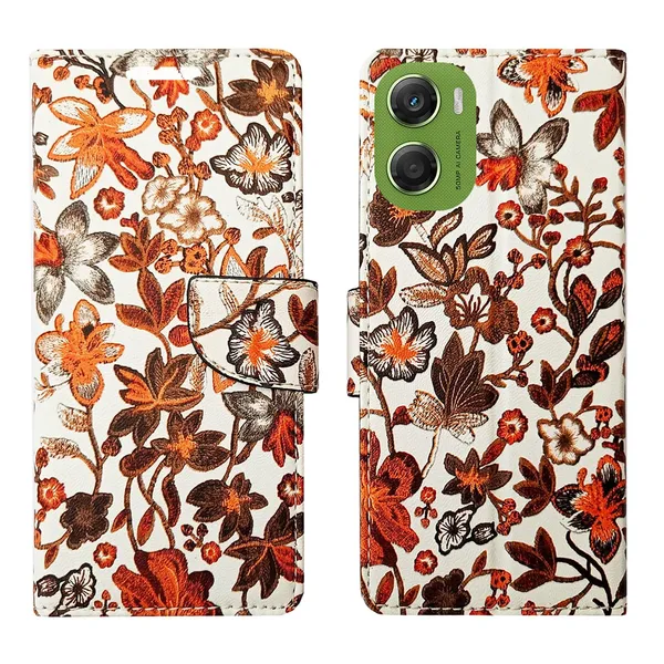 Orange_Pattern_Flip_Cover_for_Moto_G06_Power|_Leather_Finish|Shock_Proof|Magnetic_Clouser_Compatible_with_Moto_G06_Power_(Orange)