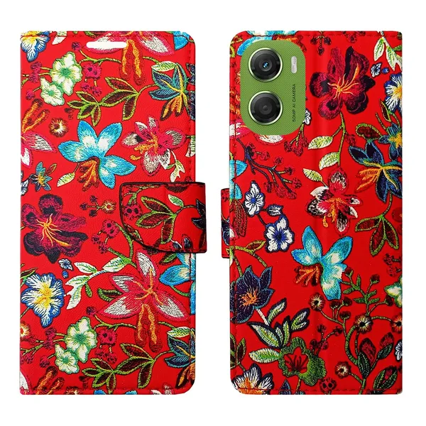 Red_Pattern_Flip_Cover_for_Moto_G06_Power|_Leather_Finish|Shock_Proof|Magnetic_Clouser_Compatible_with_Moto_G06_Power_(Red)