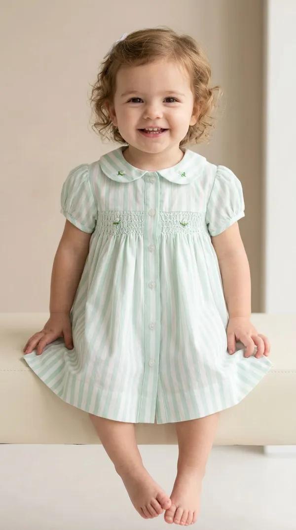 Mint_Green_Striped_Cotton_Dress_For_Toddler_Girls_With_Peter_Pan_Collar_And_Smocked_Detailing
