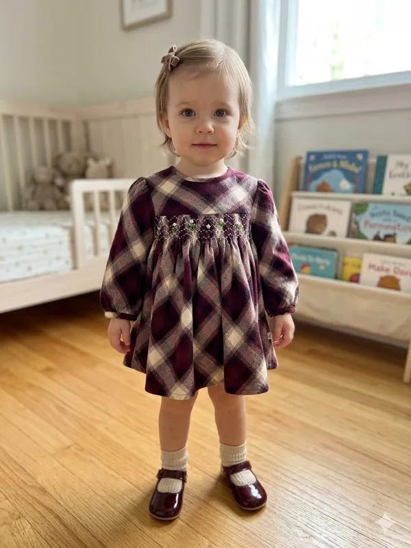 WINE_CHECK_COTTON_BABY_FROCK
