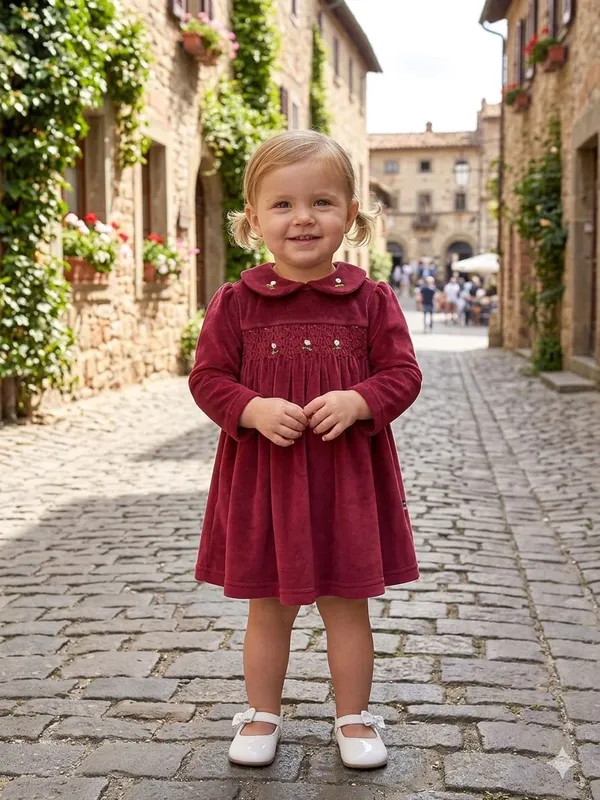 MAROON_VELVET_FROCK_WITH_COLLAR