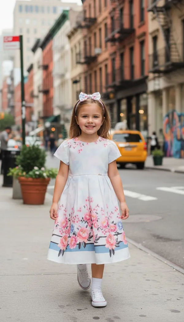 white_red_flower_print_frock