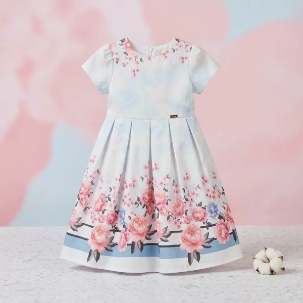 white_red_flower_print_frock