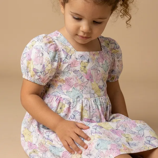 Multicolor_Cotton_Floral_Print_Girls_Dress