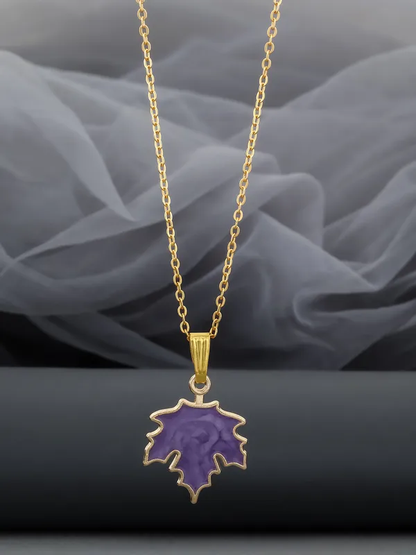 Purple_&_Golden_Finish_Stainless_Steel_Premium_Necklace_Chain_For_Women