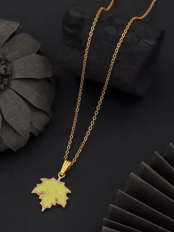 Yellow_&_Golden_Finish_Stainless_Steel_Premium_Necklace_Chain_For_Women
