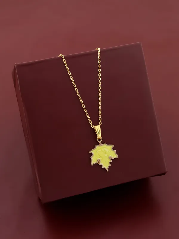 Yellow_&_Golden_Finish_Stainless_Steel_Premium_Necklace_Chain_For_Women