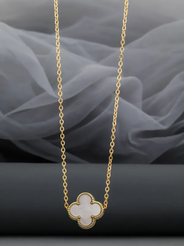White_&_Golden_Finish_Stainless_Steel_Premium_Necklace_Chain_For_Women