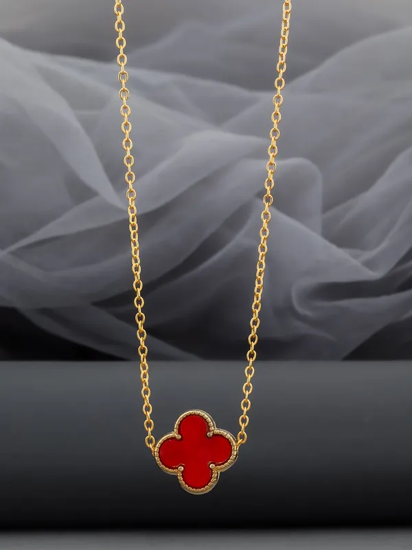 Red_&_Golden_Finish_Stainless_Steel_Premium_Necklace_Chain_For_Women