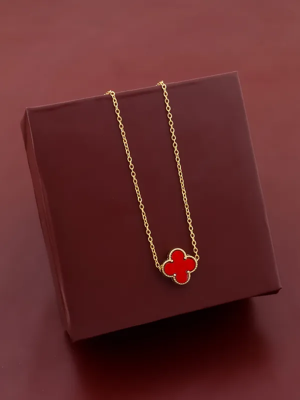 Red_&_Golden_Finish_Stainless_Steel_Premium_Necklace_Chain_For_Women