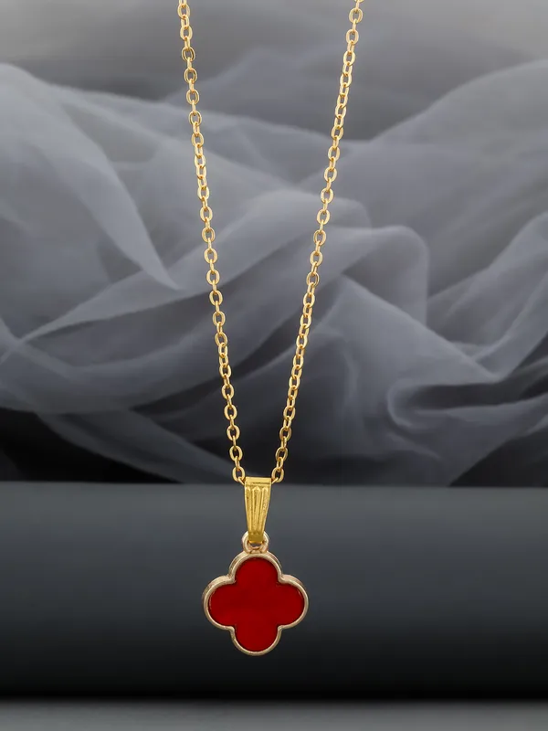 Red_&_Golden_Finish_Stainless_Steel_Premium_Necklace_Chain_For_Women