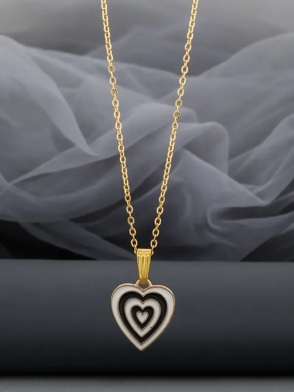 Black_&_White_Golden_Finish_Stainless_Steel_Premium_Necklace_Chain_For_Women