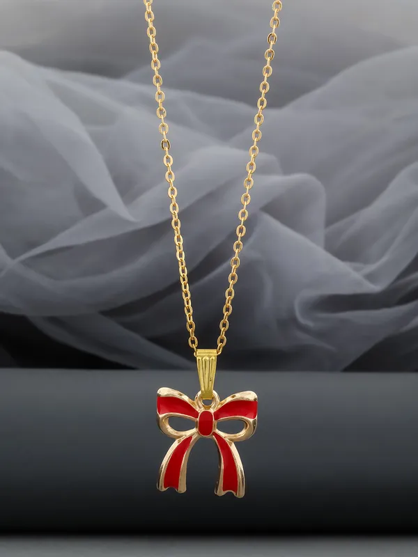 Red_&_Golden_Finish_Stainless_Steel_Premium_Necklace_Chain_For_Women