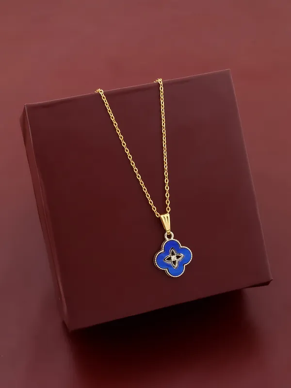 Royal_Blue_&_Golden_Finish_Stainless_Steel_Premium_Necklace_Chain_For_Women