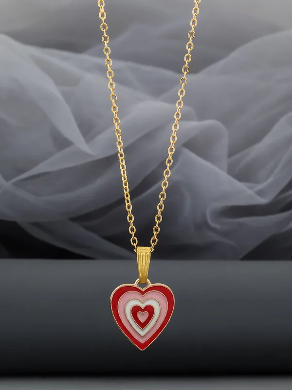 Pink_&_White_Golden_Finish_Stainless_Steel_Premium_Necklace_Chain_For_Women