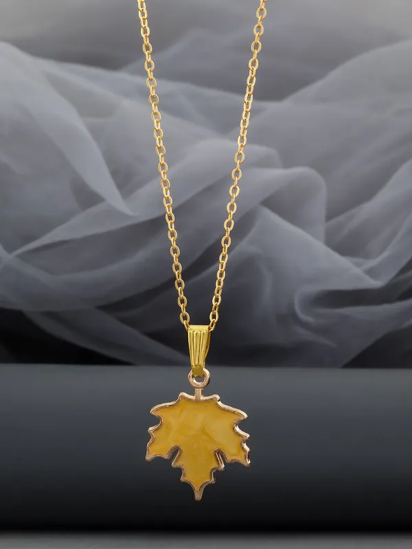 Mustard_&_Golden_Finish_Stainless_Steel_Premium_Necklace_Chain_For_Women