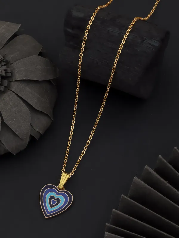 Black_&_Blue_Golden_Finish_Stainless_Steel_Premium_Necklace_Chain_For_Women
