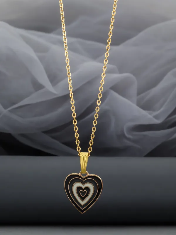 Dark_Grey_&_White_Golden_Finish_Stainless_Steel_Premium_Necklace_Chain_For_Women