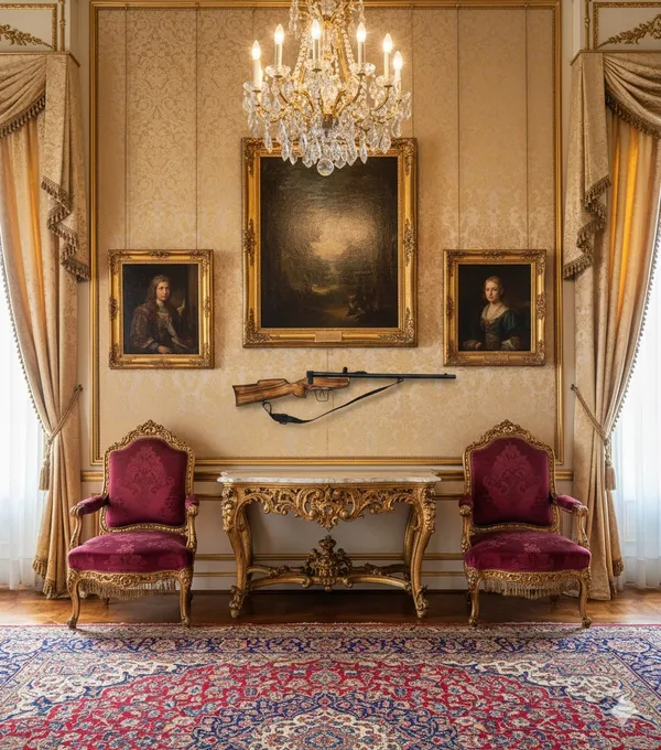 Royal_look_replica_2_feet_,_perfect_to_be_Wall-Mounted_,Rifle_Gun_Decor_Handcrafted_Wood_&_Iron_for_hanging_in_living_room