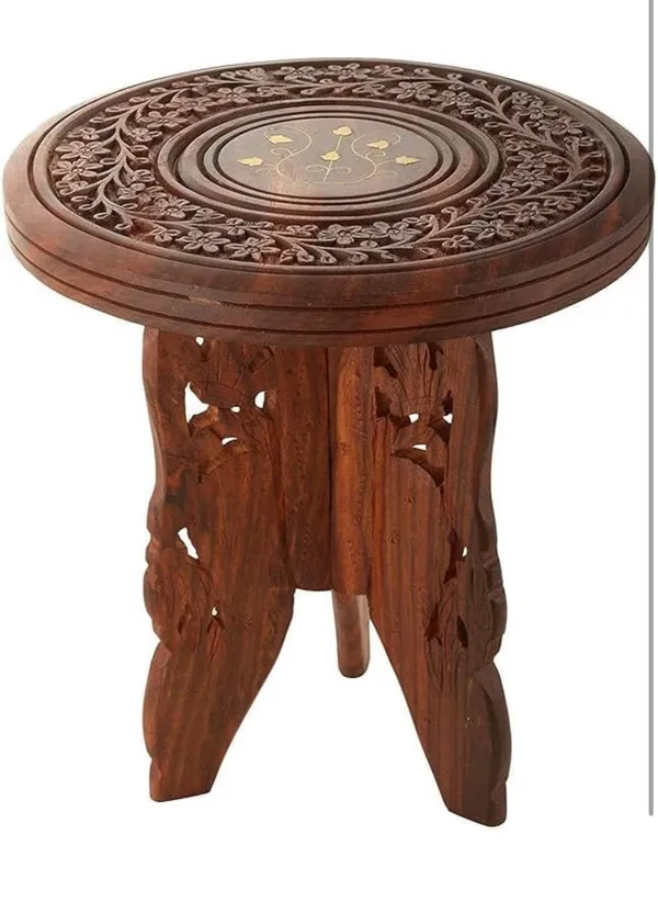 Decoresany_9_inches_kids_favourite_3_legged_full_carved_antique_looktable_suitable_for_kids_room_n_gifts
