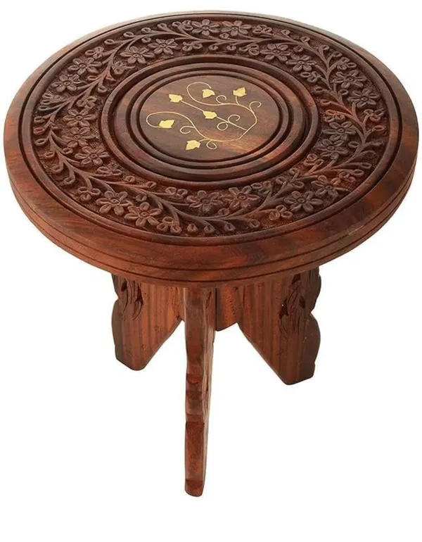 Decoresany_9_inches_kids_favourite_3_legged_full_carved_antique_looktable_suitable_for_kids_room_n_gifts