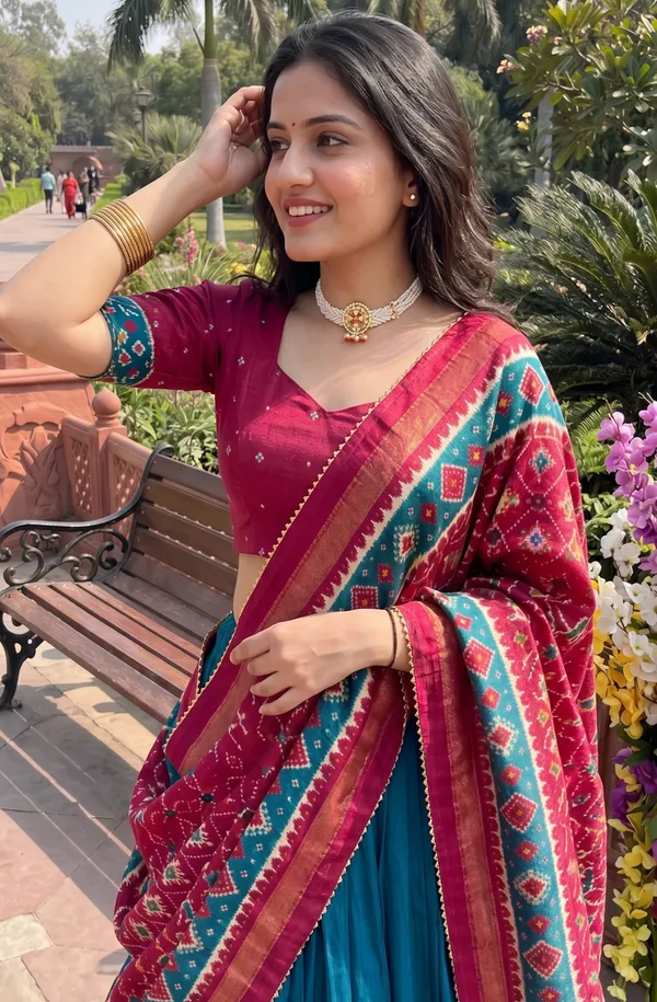 Dola_silk_foil_print_lehenga_choli