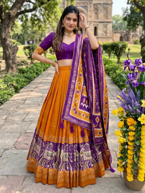 Dola_silk_foil_print_lehenga_choli
